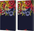 Frida Kahlo Blooms Red Florals Leather Wallet Case for iPad 10.2