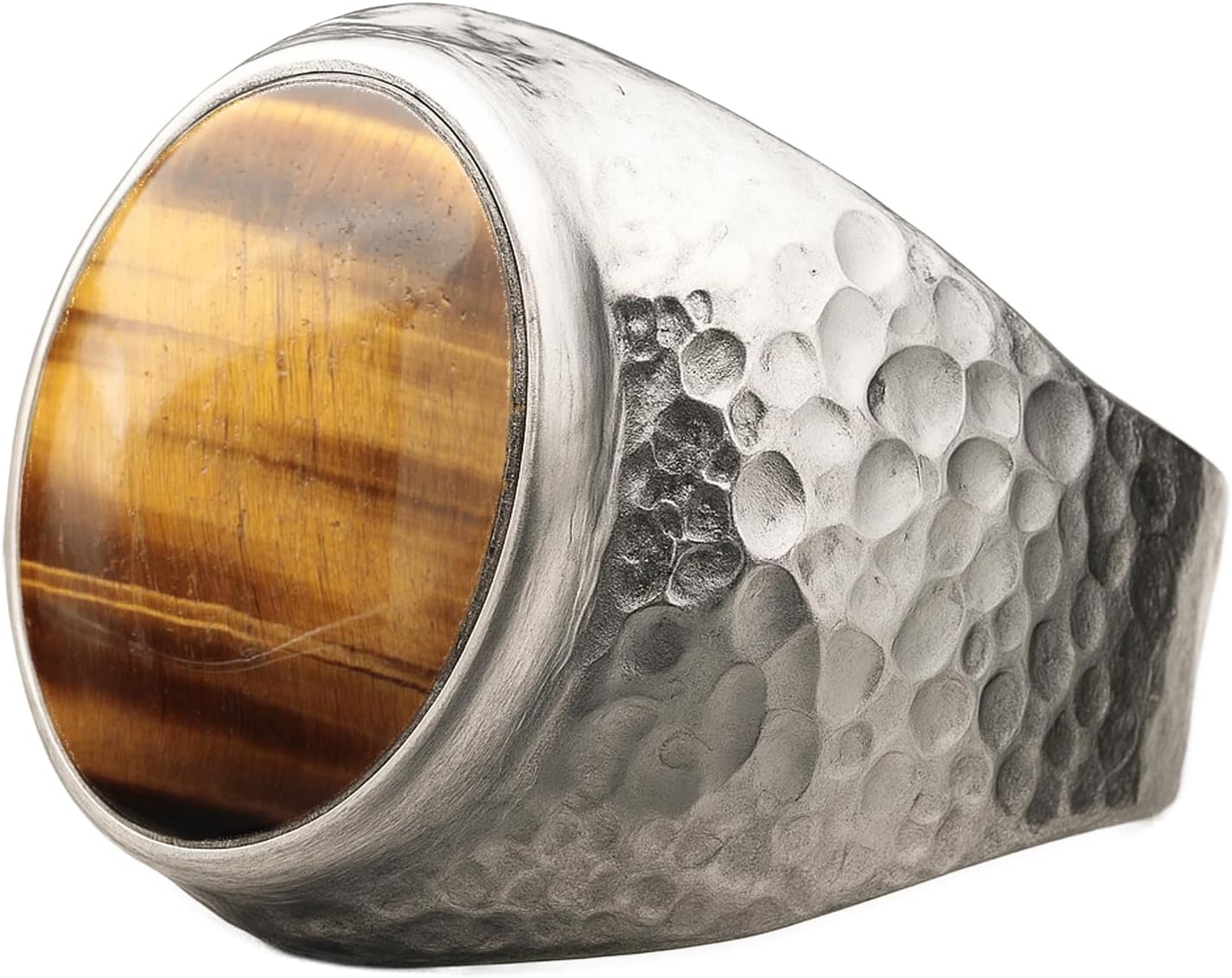 Natural Aventurine Crystal Ring by Slvaria for Men