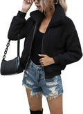 AKEWEI Women's Chic Short Faux Fur Coat for Cold Weather Fashion