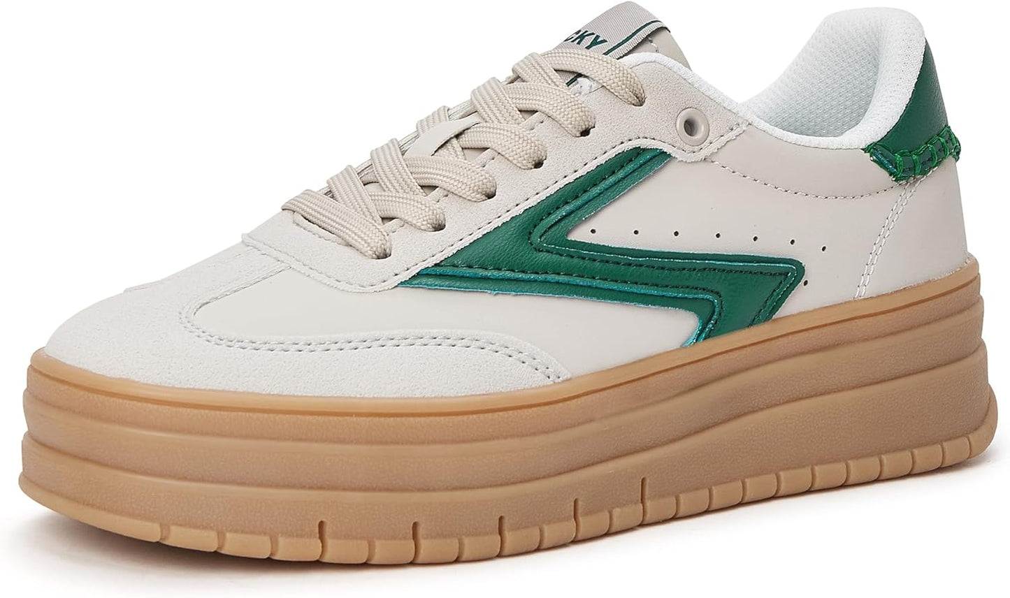 LUCKY STEP Women's Platform Sneakers for Trendy Casual Style