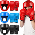 Kanayu 3 Pieces Boxing Headgear and Gloves Set - Complete Protection