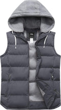 ZSHOW Women's Hooded Puffer Vest Padded Winter Jacket - Warm