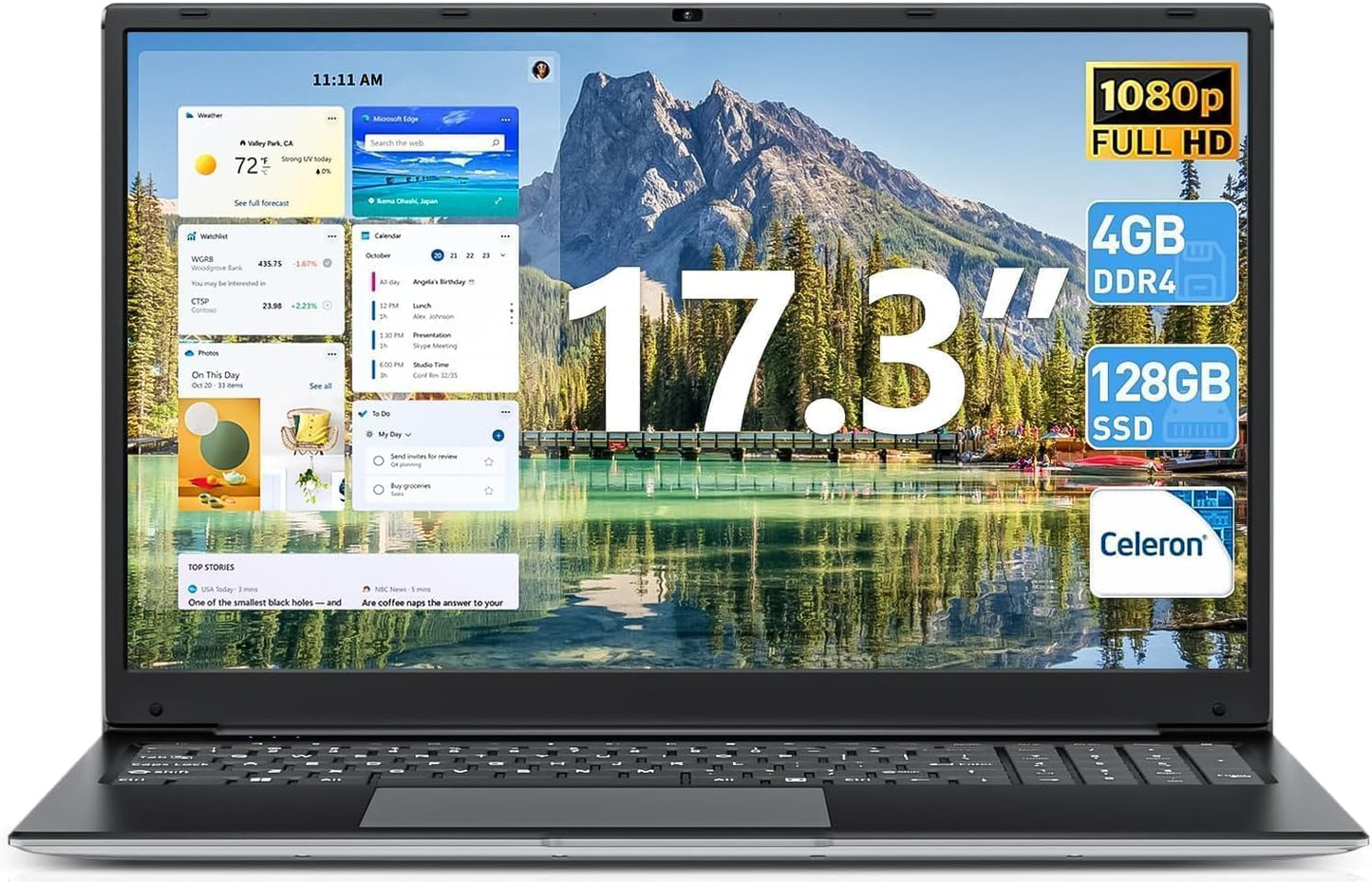 SGIN 17.3 Inch Laptop with Intel i3 Processor for Students