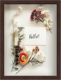 FrameWorks Mahogany Wooden Shadow Box Frame 12 x 16 - Elegant Display