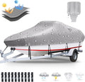 Trailerable Boat Cover 20-22 ft Heavy Duty 1200D Polyester Canvas