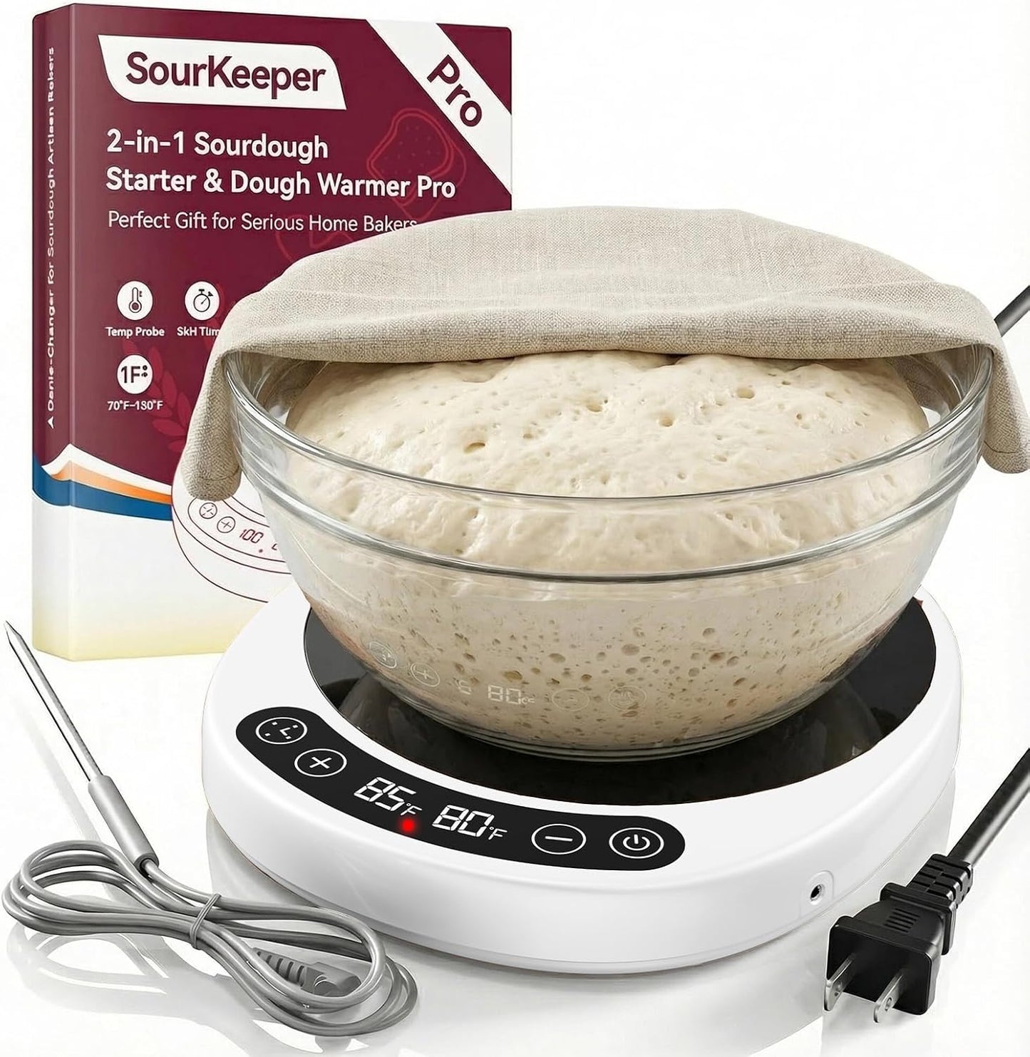 Larger 2-in-1 Sourdough Starter Warmer Pro for Perfect Baking