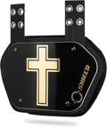 Golden Cross Chrome Football Back Plate for Adults - Lower Back