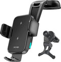 15W Fast Wireless Car Charger Mount - Auto Alignment Clamping Mount