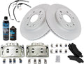 Premium G-Coated Semi-Metallic Brake Pad & Rotor Kit for Cadillac