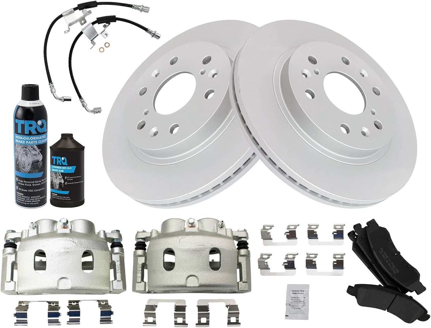 Premium G-Coated Semi-Metallic Brake Pad & Rotor Kit for Cadillac