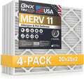 BNX TruFilter 20x25x2 Air Filter MERV 11 for Allergies & Dust