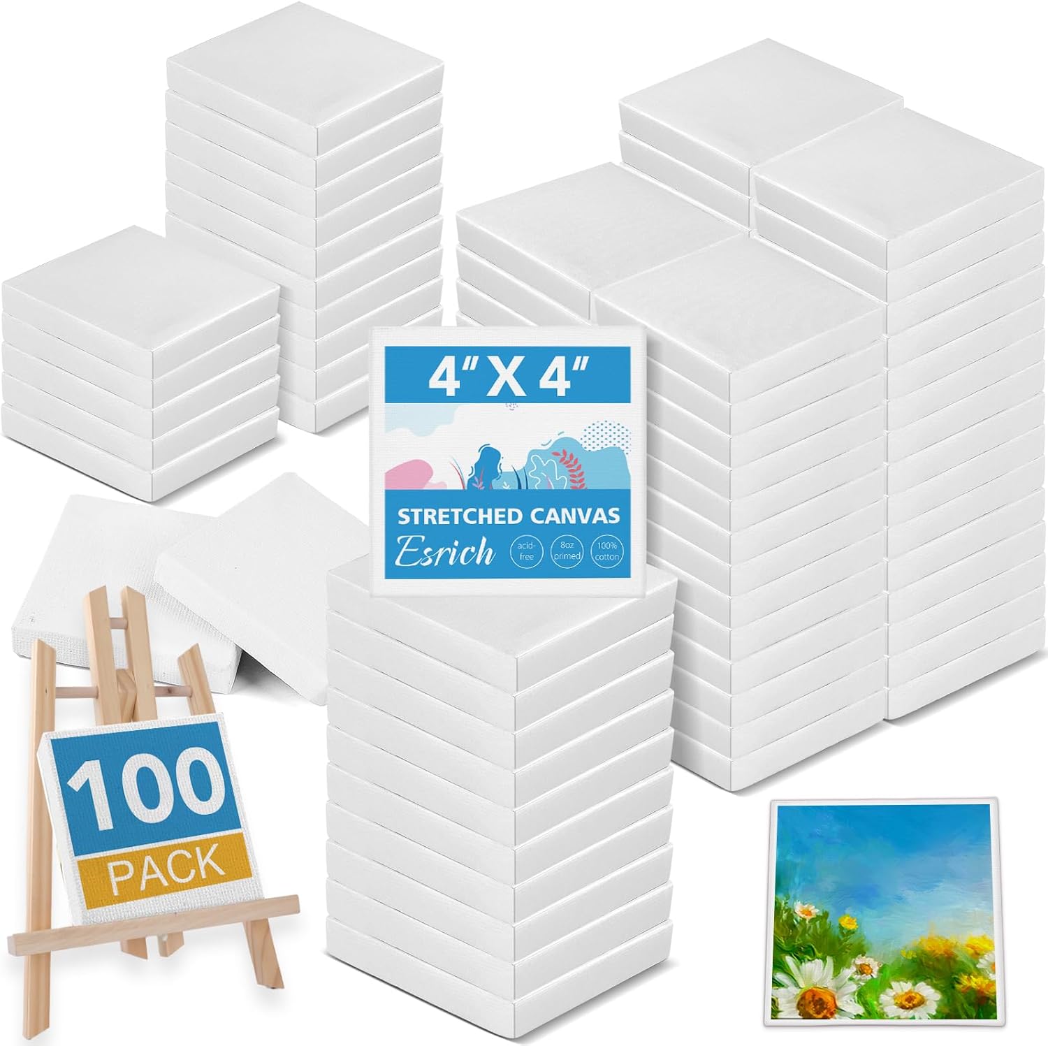 ESRICH Mini Canvases for Painting - Perfect for Kids Projects