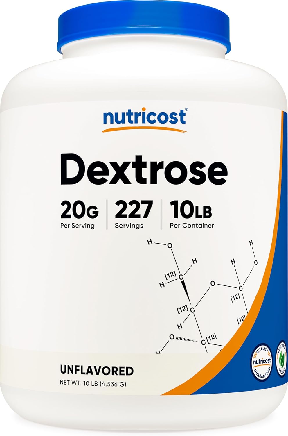 Nutricost Dextrose Powder 10 LBS - Pure Non-GMO Gluten Free