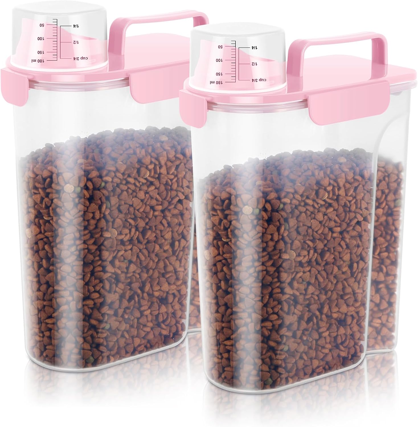 5-7Lbs Dog Cat Food Storage Container with Large Nozzle