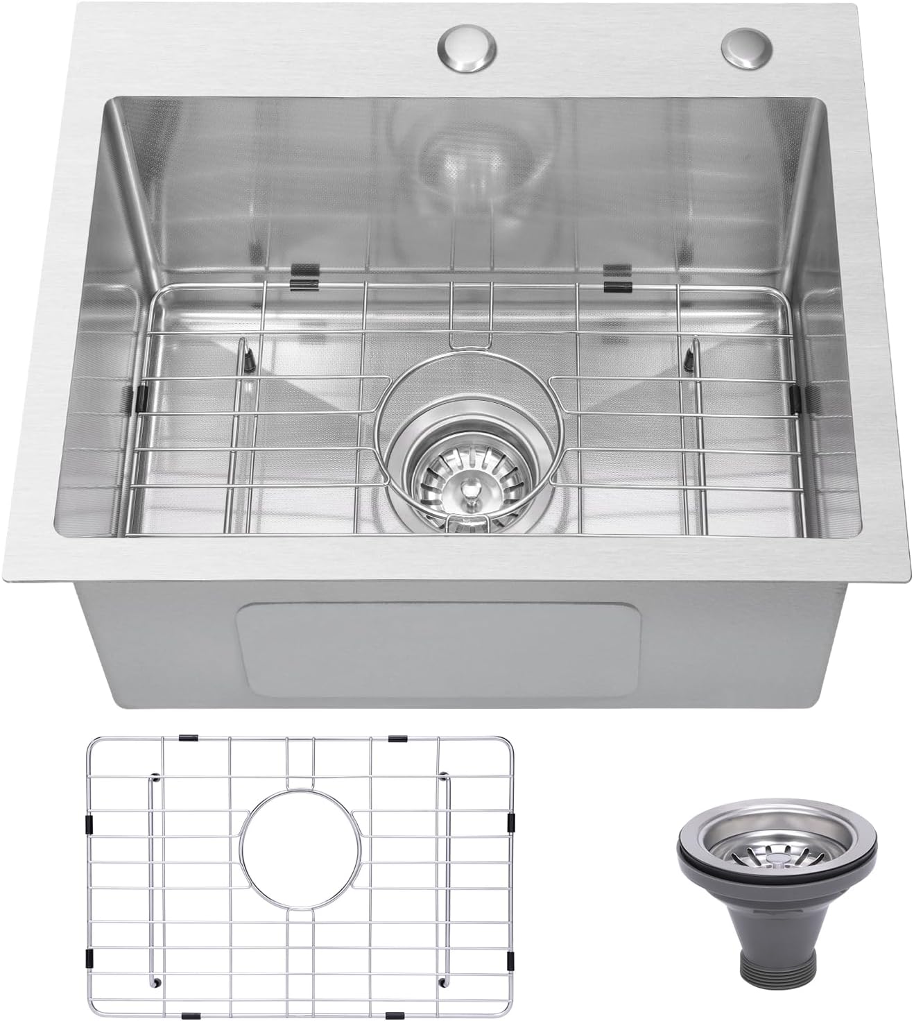 Beleeb Drop In Kitchen Sink 25x22 with 3D Embossed Finish