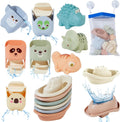 Bath Toys for Kids Ages 1-3 - 14 Pack Mold Free Floating Set