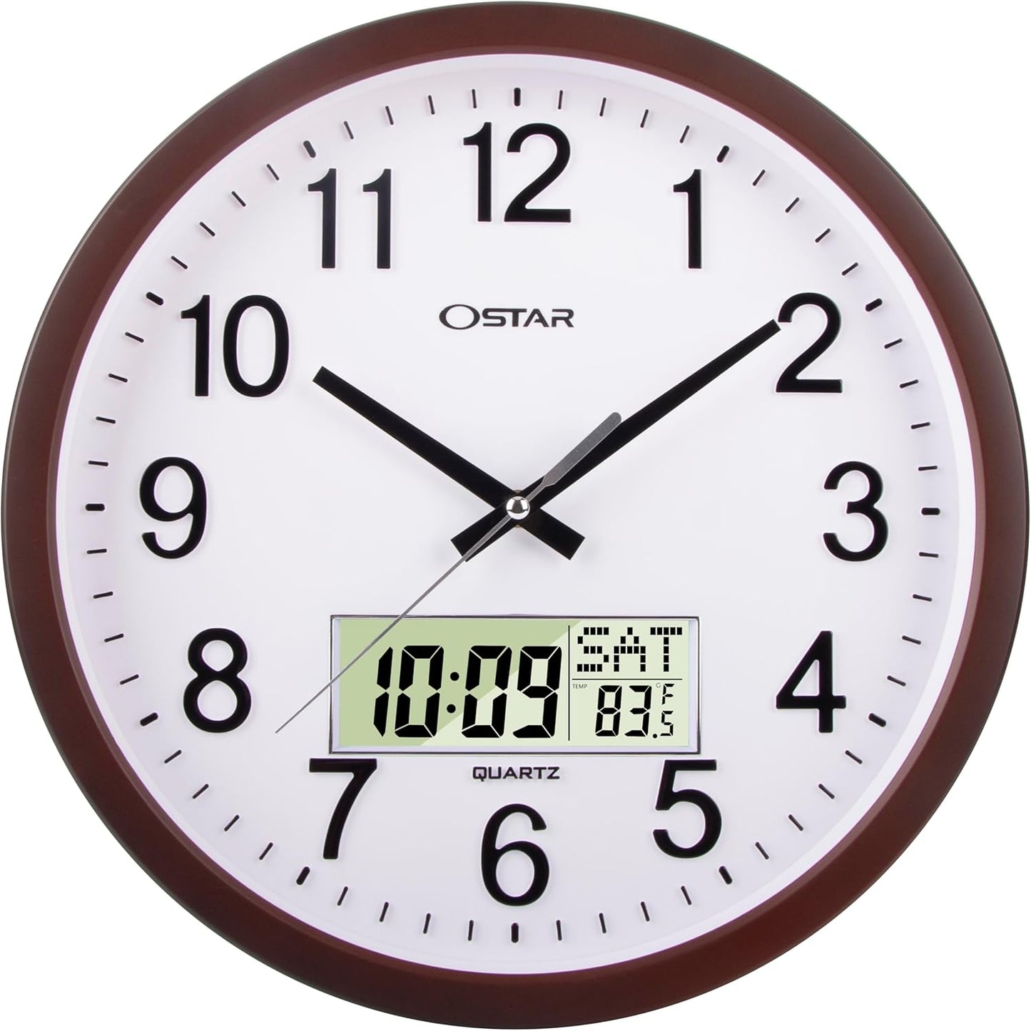 OSTAR 14 Inch Large Analog Digital Display Wall Clock Review