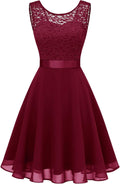 BeryLove Women's Short Homecoming Dress Sleeveless Lace A-Line