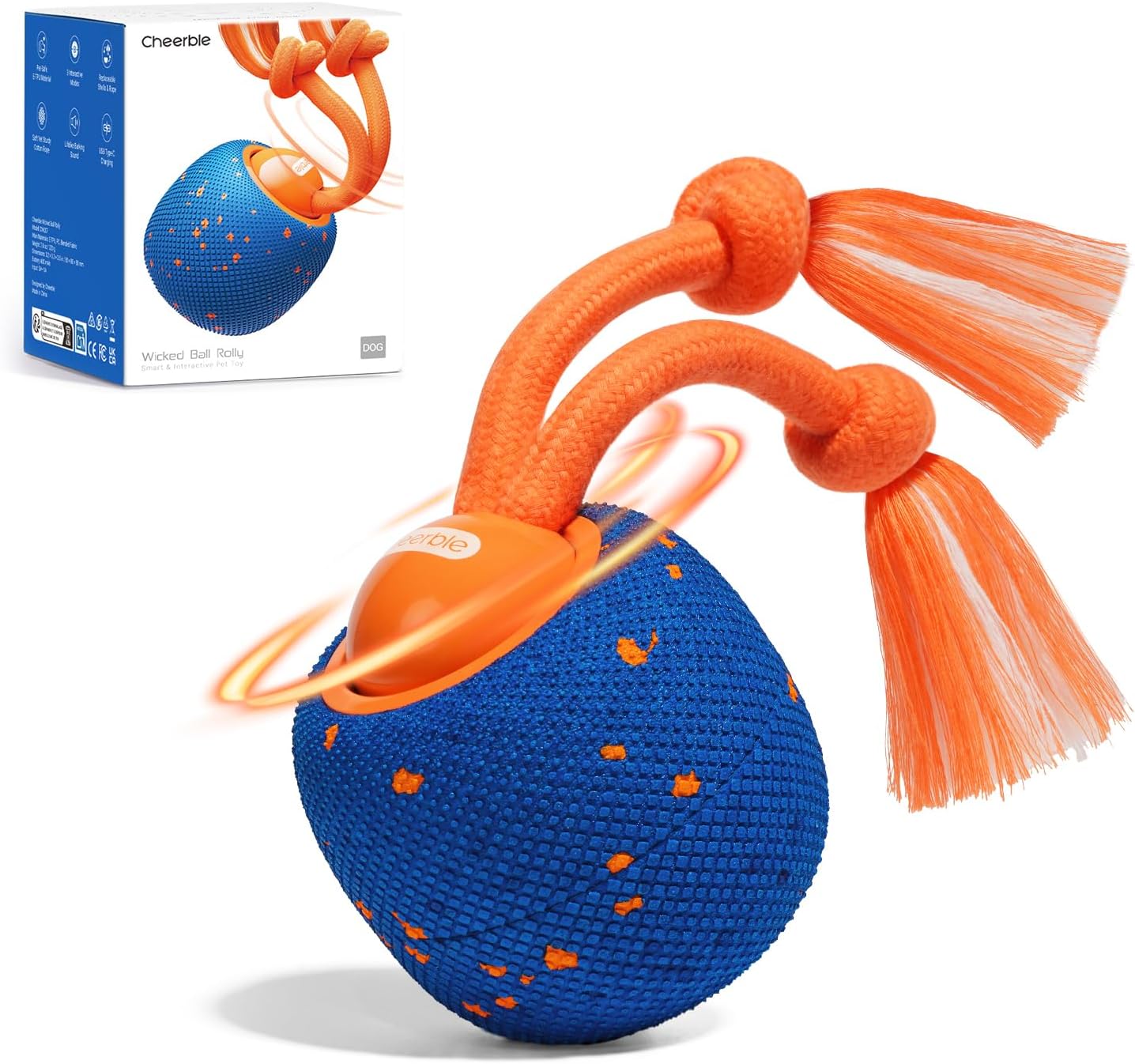 Cheerble Smart Interactive Dog Toy for Active Playtime Fun