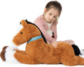 MaoGoLan Large Horse Stuffed Animal 33 in Plush Pony - Cuddly Ridable