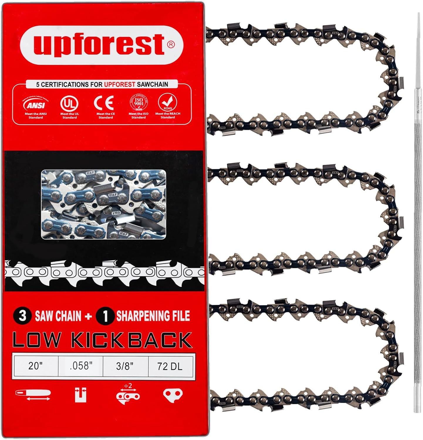 20 Inch Chainsaw Chain with 72 Drive Links for Husqvarna Models