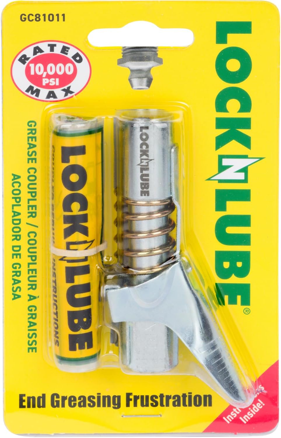 LockNLube Grease Gun Coupler: The Ultimate Greasing Solution