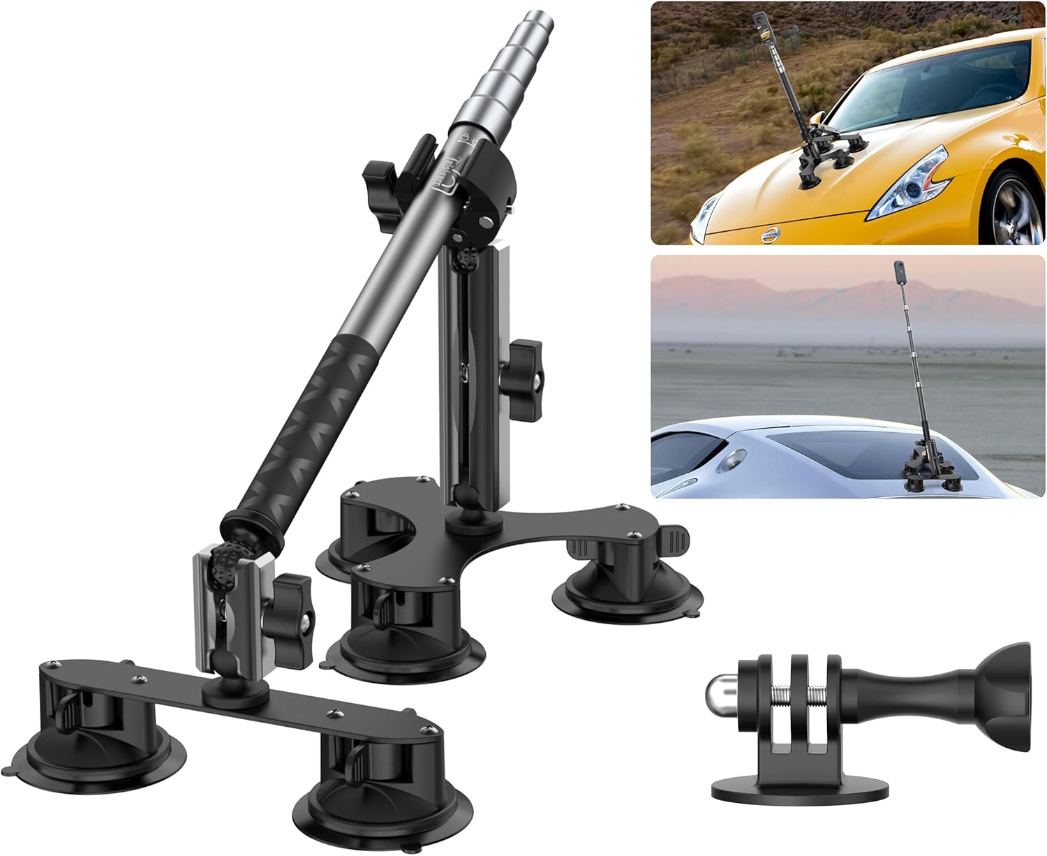 Secure 5-Cup Car Mount for 360 Cameras - Taisioner