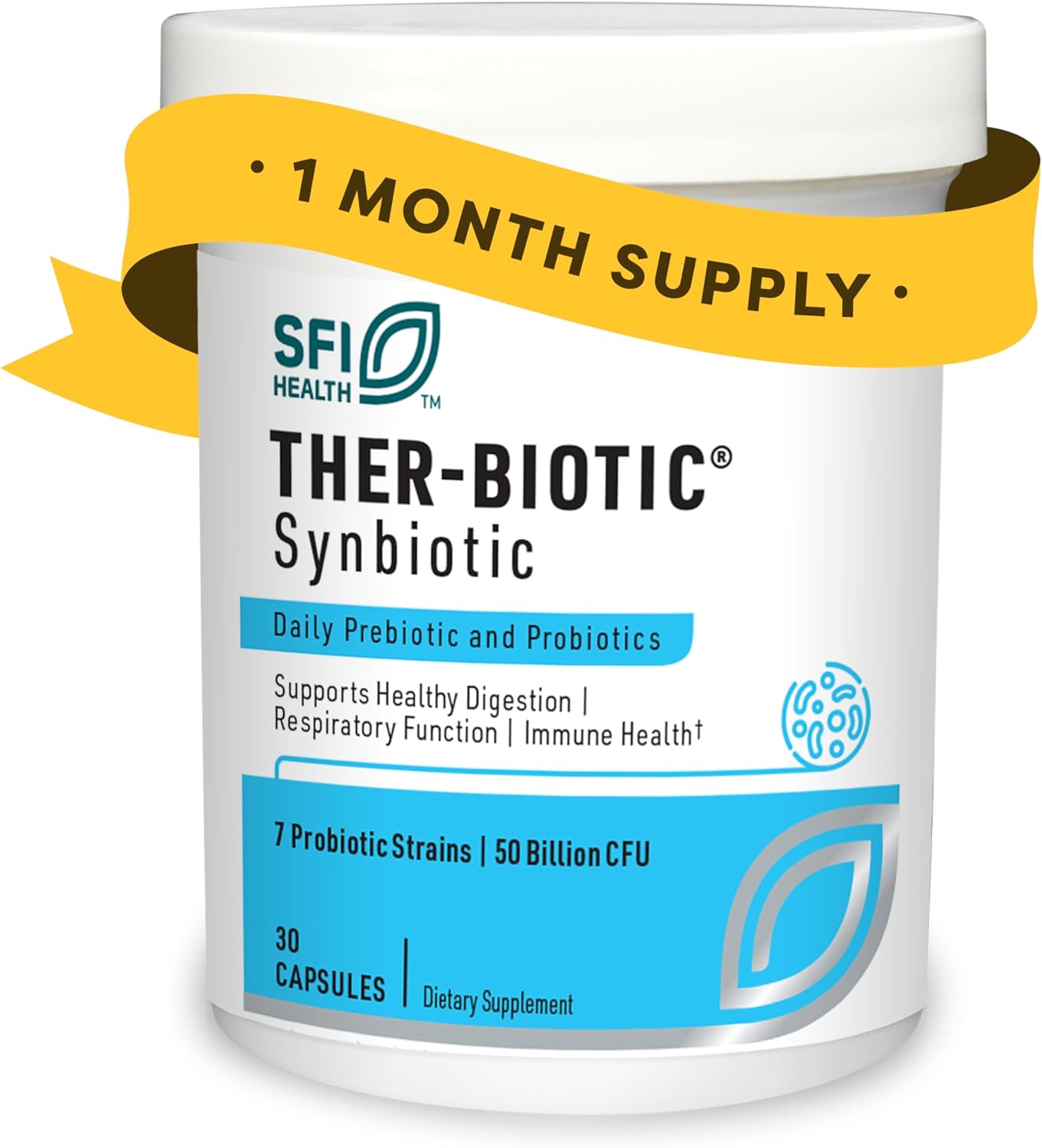 Klaire Labs SFI Health Ther-Biotic Synbiotic Probiotics 30 Capsules