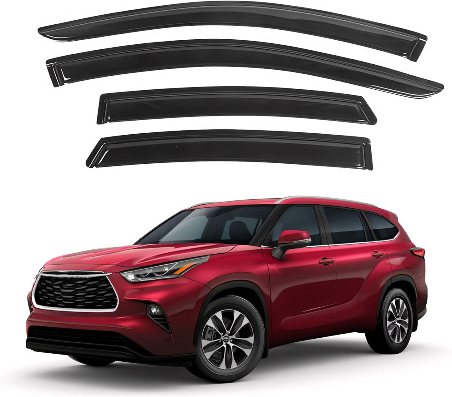 IG Window Visor for Toyota Highlander 2020-2025 - Durable Rain Guard