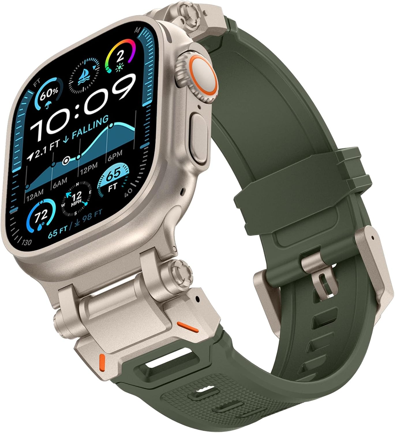 Durable Metal Band for Apple Watch: KADES Ultra 2/49mm 