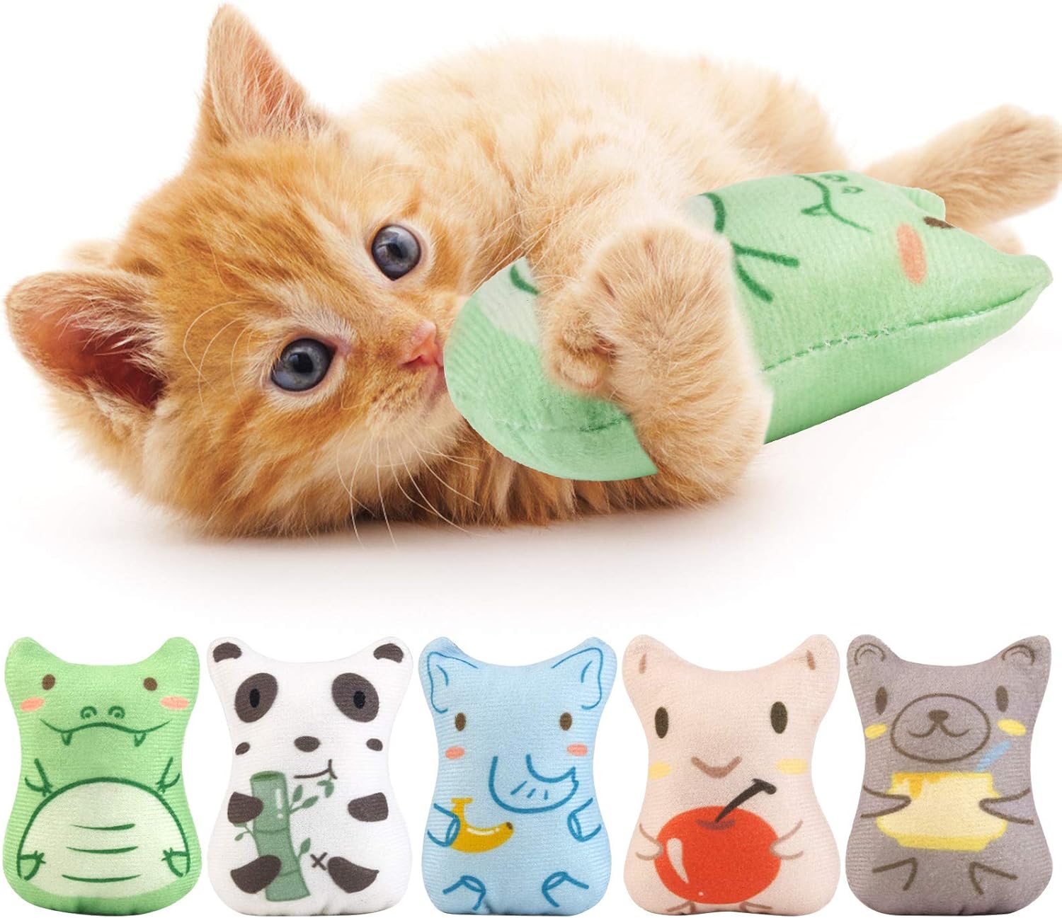 Dorakitten 5PCS Catnip Toys - Interactive Teething Fun!