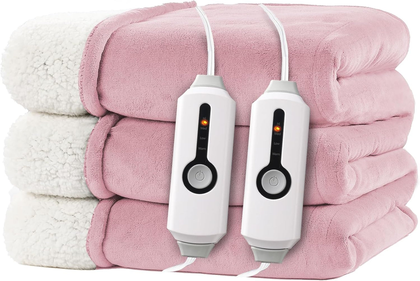 Electric Heated Blanket Queen Size with Dual-Sided Comfort
