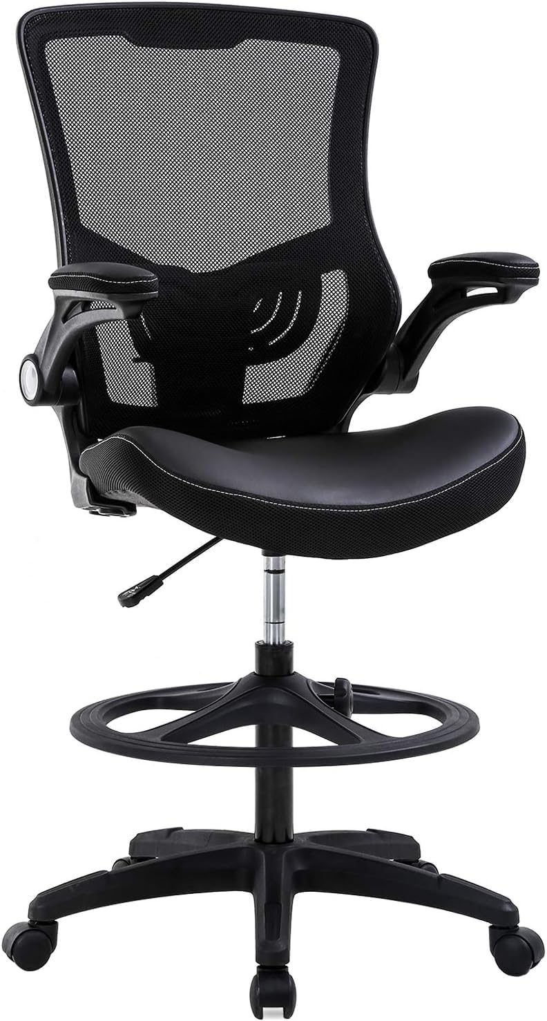 Ergonomic Drafting Chair with Adjustable Height and Lumbar Support