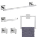 YACVCL Towel Bar Set Brushed Nickel - Sleek 5-Piece Bathroom Kit