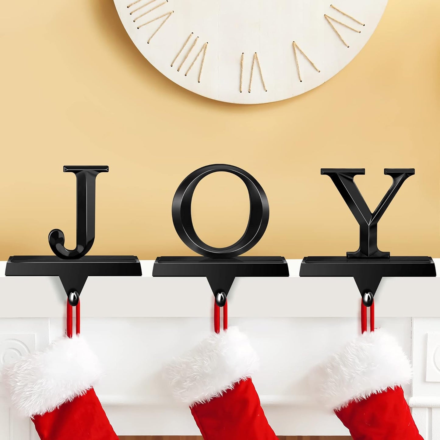 Pack of 3 Christmas Stocking Holders for Festive Decor