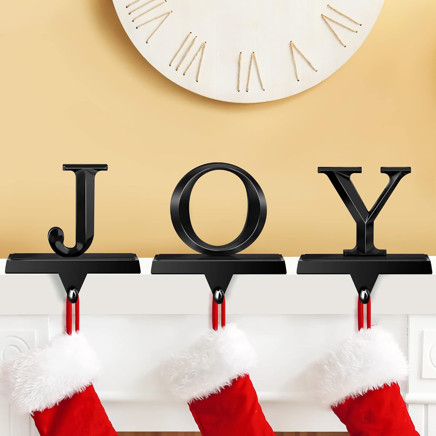 Pack of 3 Christmas Stocking Holders for Festive Decor