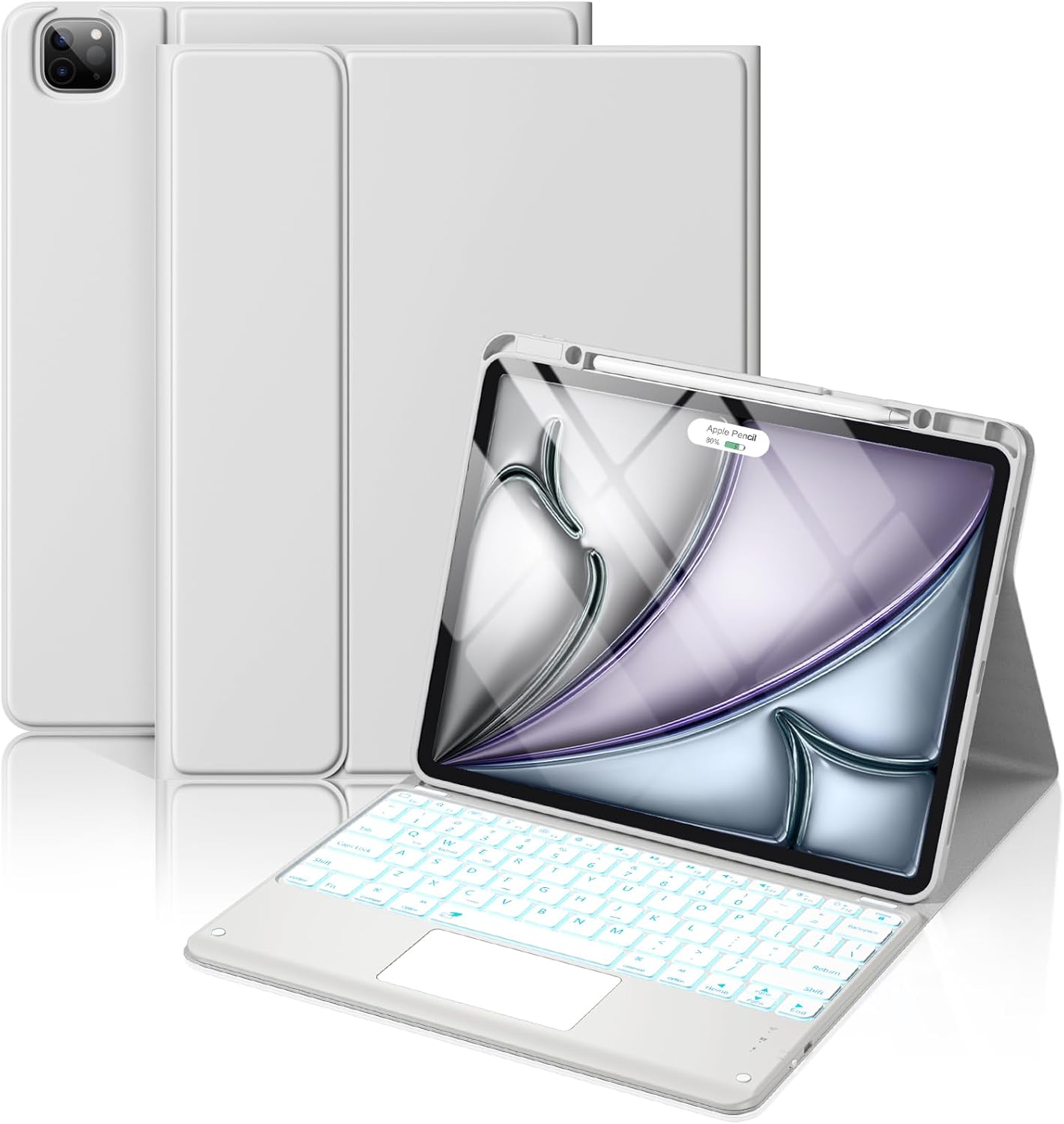 Magnetic Wireless Keyboard Case for iPad Air 13 inch & Pro 12.9