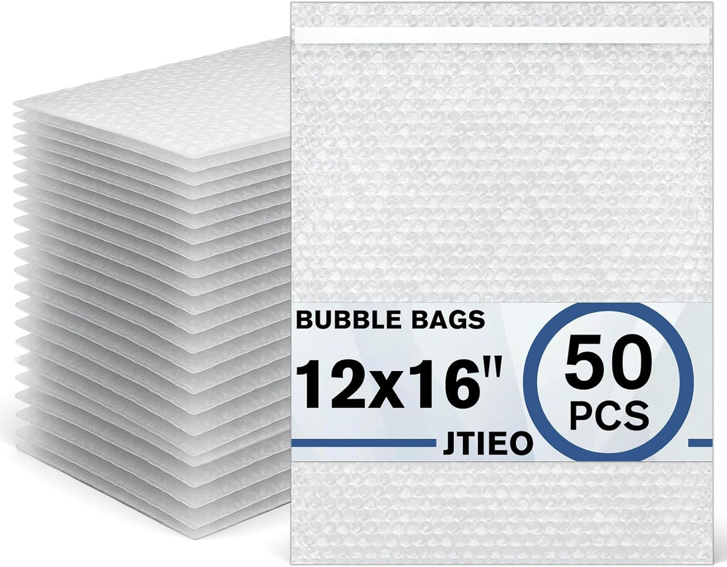 JTIEO 50 Pcs 12x16 Bubble Out Bags for Shipping and Storage