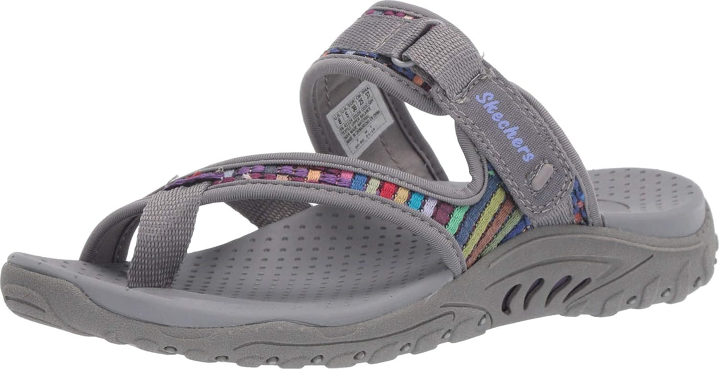 Skechers Women's Reggae Mad Swag Toe Thong Woven Sandal Review