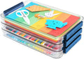 Clear Portable Slim Project Case 9 x 13 Plastic Storage File Box - 3