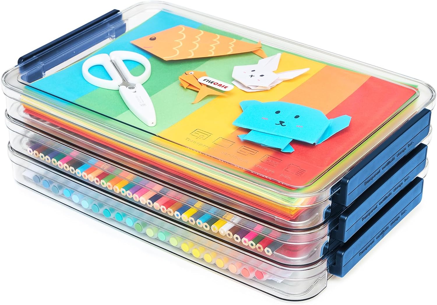 Clear Portable Slim Project Case for A4 Paper and Documents