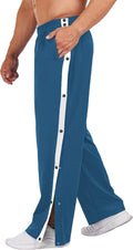 Deyeek Men's Tear Away Basketball Pants High Split Snap Button - Easy