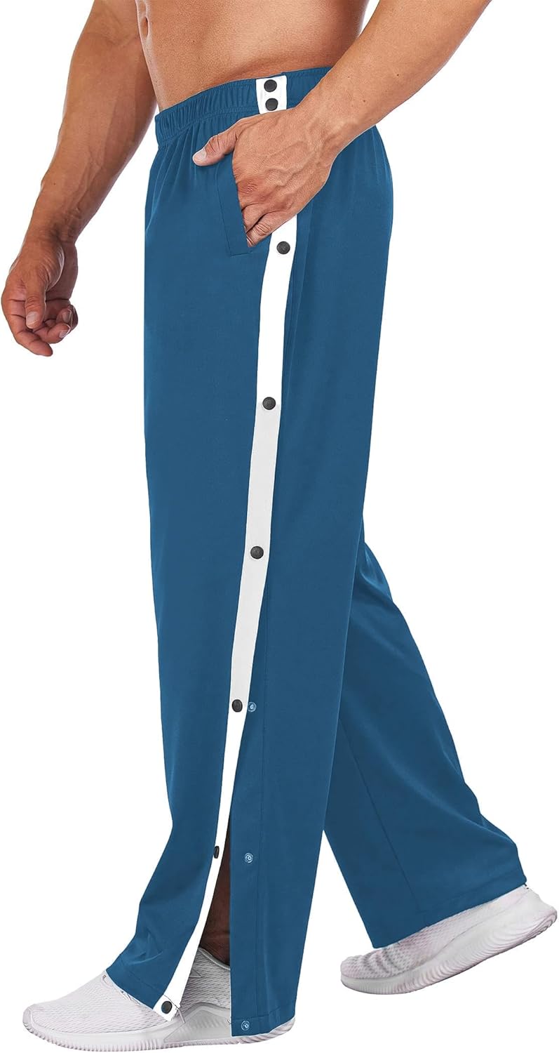 Deyeek Men's Tear Away Basketball Pants for Comfort and Style