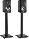 Premium Universal Floor Speaker Stands - 28in Vibration-Absorbing
