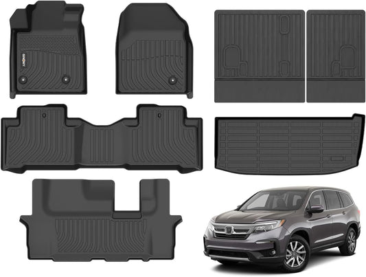 Custom Fit All Weather Floor Mats for Honda Pilot 2009-2015