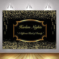 Harlem Night Background 10x7ft Party Golden Ribbon Diamond Backdrop