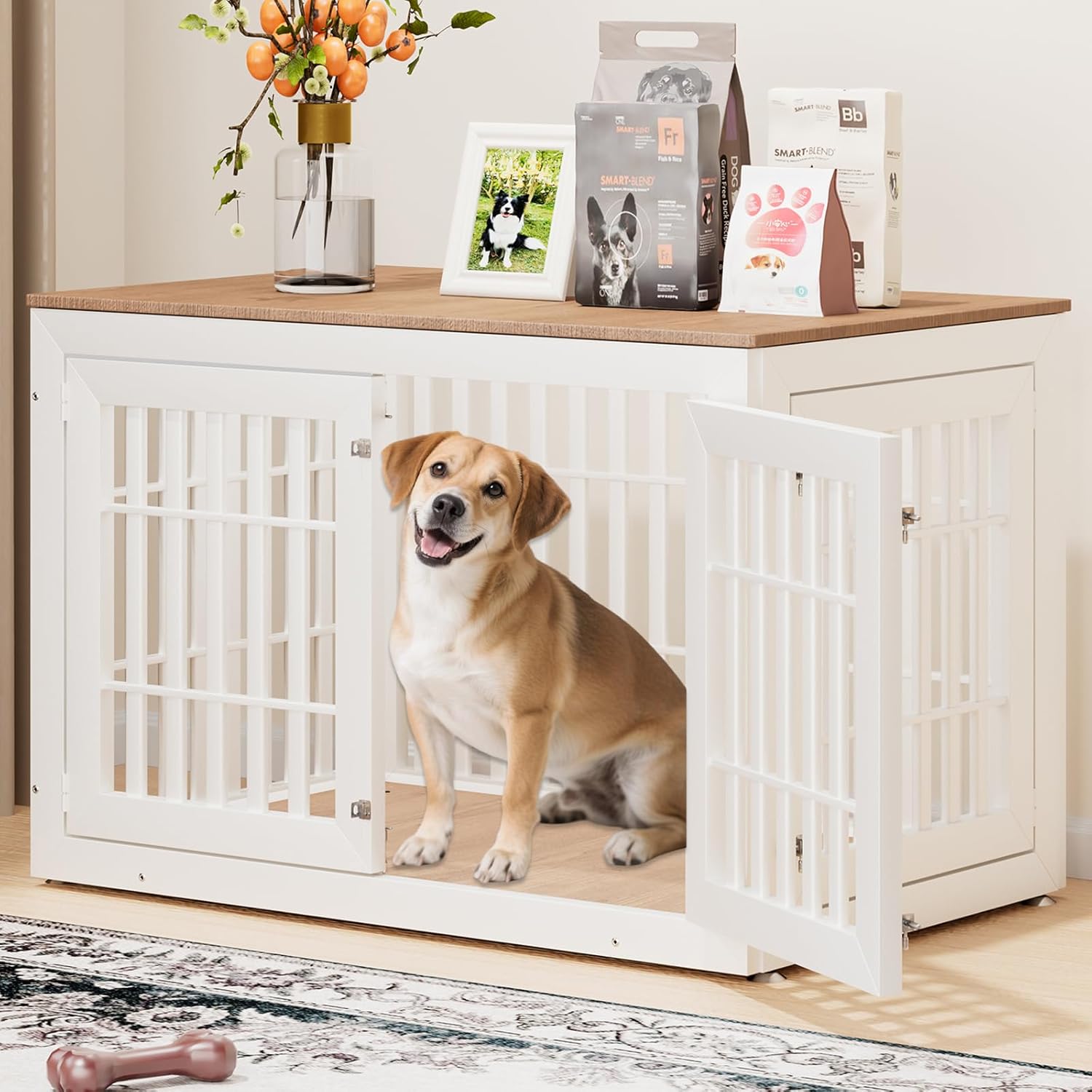48in Heavy Duty Dog Crate Furniture for All Dog Sizes