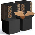 Yeaqee 72 Pcs 4x4x4 in Shipping Boxes - Small Black Mailers