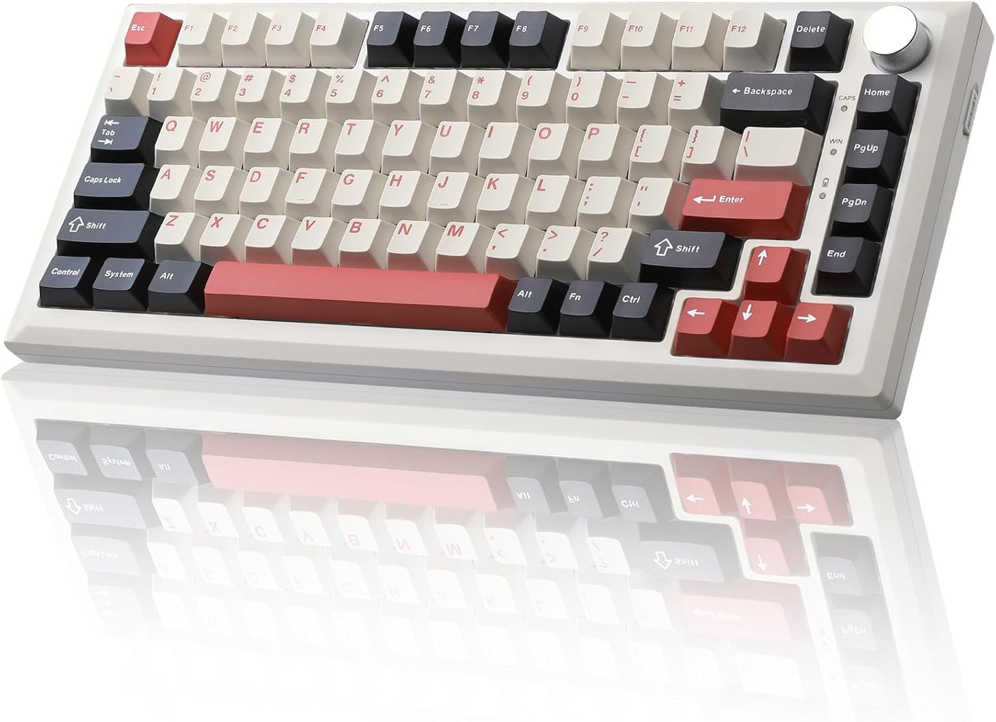 Y75 Wireless Mechanical Keyboard with RGB Backlit and Knob