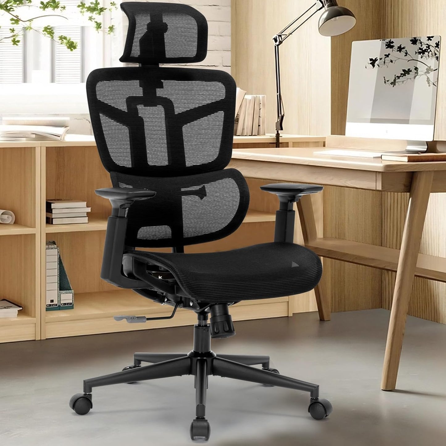 Adjustable Ergonomic Office Chair - Back Support, Armrests